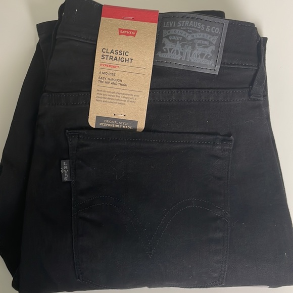 Levi’s Classic Straight Black Jeans- size 10 (short) - Picture 14 of 14